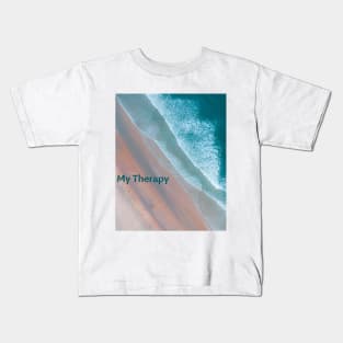 Ocean is my therapy Kids T-Shirt